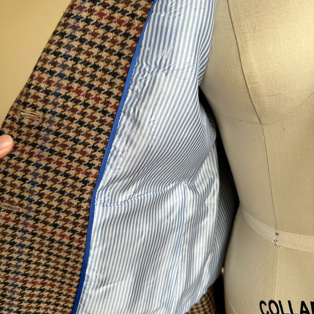 J. Crew Houndstooth Blazer - Black, Brown, Red, tan - Picture 5 of 10